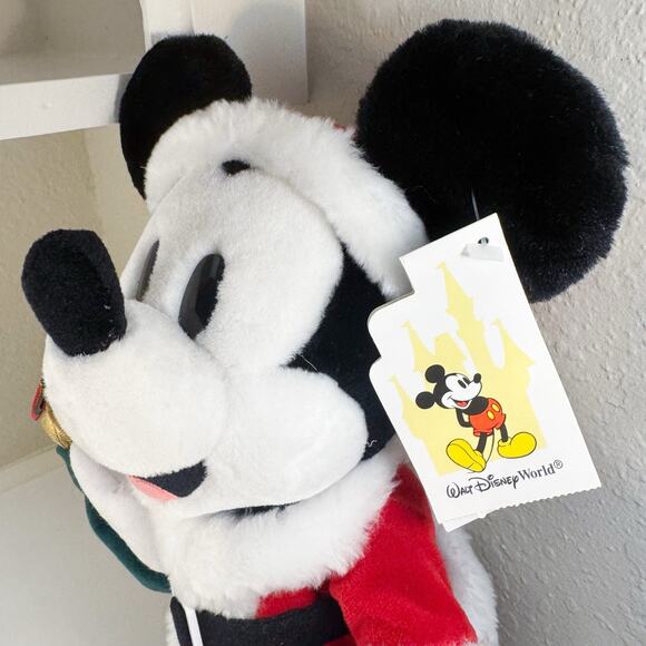 NWT Santa Classic Mickey Plush Walt Disney World Theme Parks Christmas - Picture 3 of 9